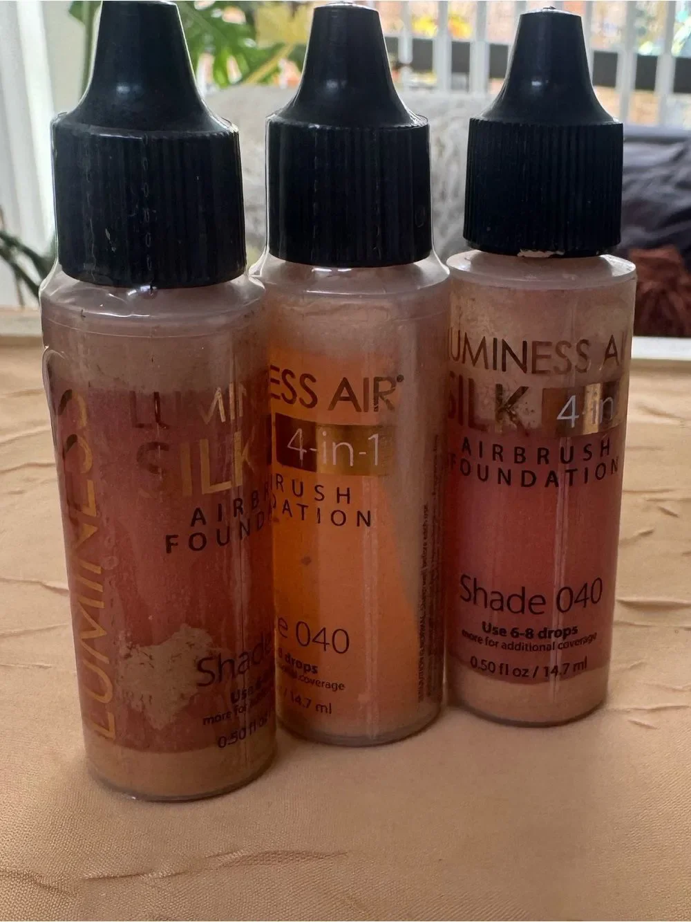 Luminess Air Airbrush Makeup Lot Foundation 030 040 Eraser Blush Eyeshadow